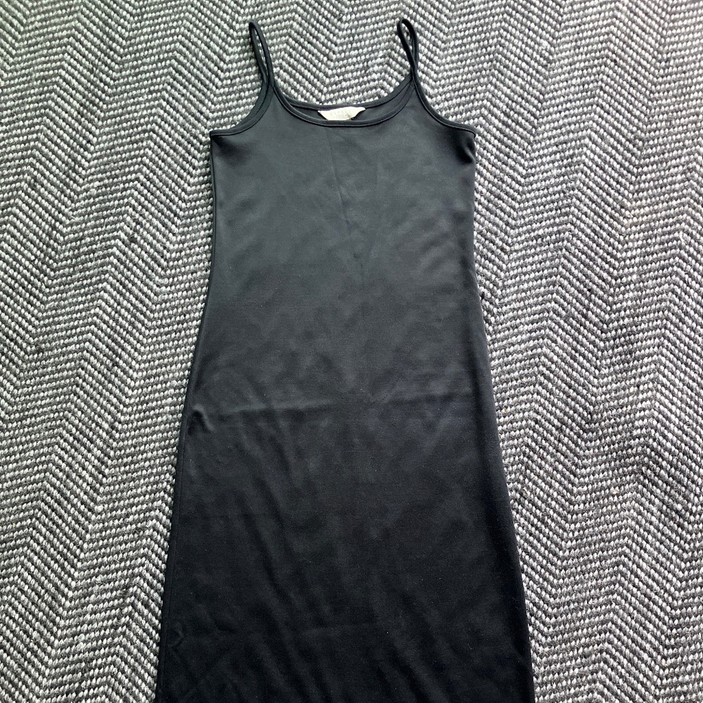 90s Vintage Express Tricot - Classic Minimal Maxi Dress